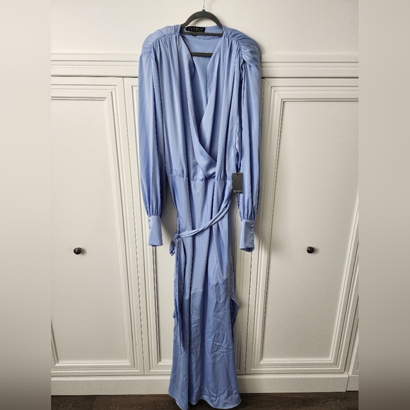 NWT Eloquii Satin Maxi Dress - Picture 4 of 7